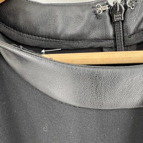 NEW Staud Dolce Long Sleeve Cutout Mini Dress Sz L Black - Picture 12 of 16